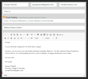 sending a spoofed message sending a spoofed message